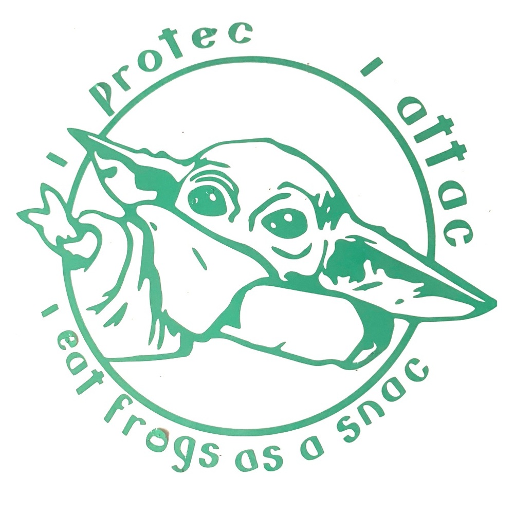Baby Yoda decal